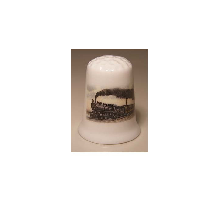 Trein op een porselein vingerhoedje-nr04