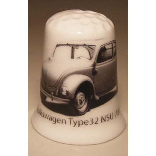 Volkswagen kever type 32 NSU op een vingerhoedje