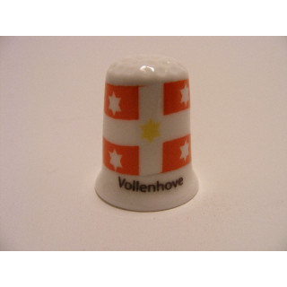Vollenhove op een porselein vingerhoedje