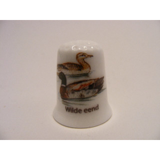 Wilde eend watervogel vingerhoedje