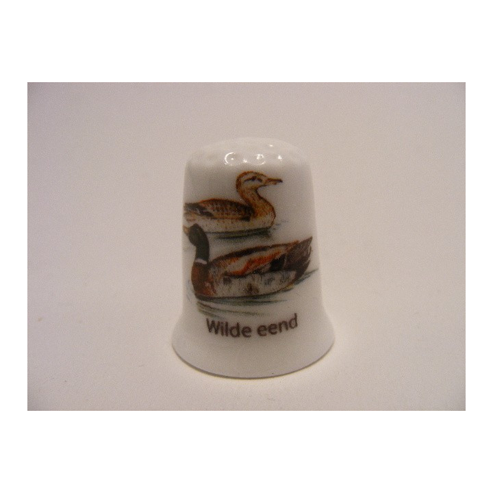 Wilde eend watervogel vingerhoedje