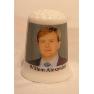 Willem Alexander Claus George Ferdinand Koning der Nederlanden op een vingerhoedje