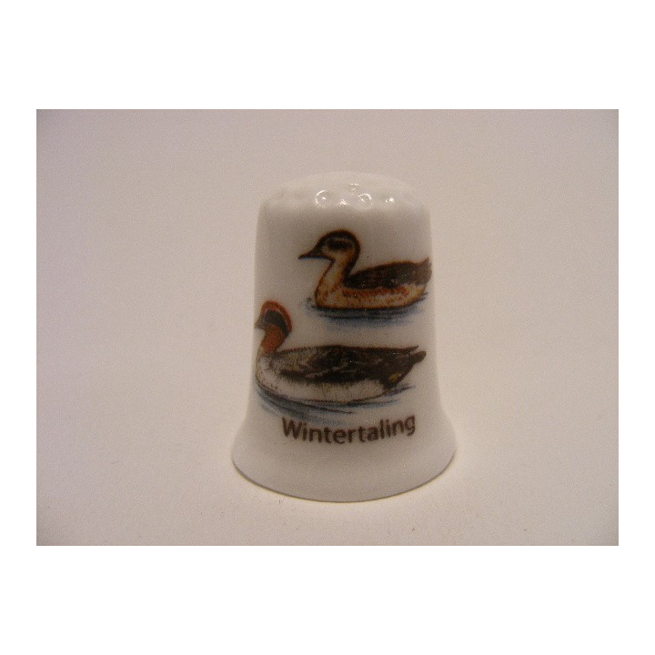 Wintertaling watervogel vingerhoedje