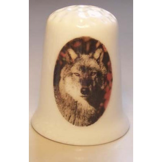 Wolf afbeelding vingerhoedje