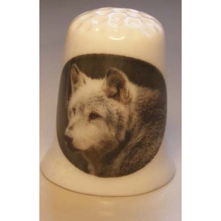Wolf afbeelding vingerhoedje