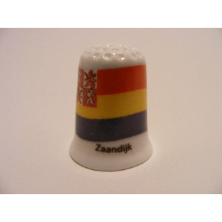Zaandijk op een porselein vingerhoedje
