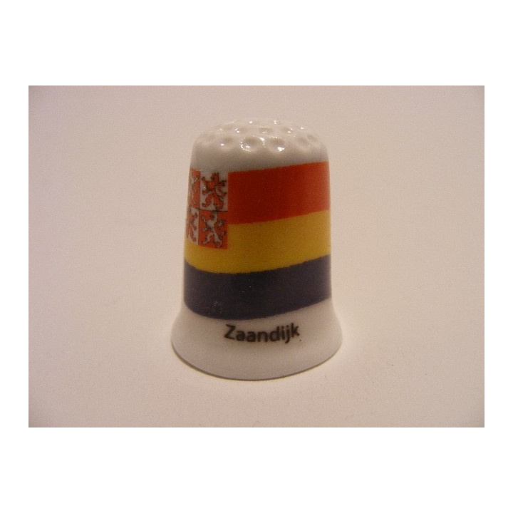 Zaandijk op een porselein vingerhoedje