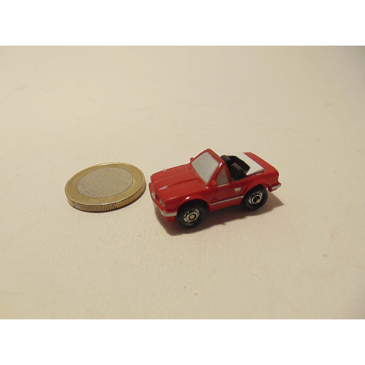 Bmw 3 serie cabrio van kunststof Minys 3x1x1cm