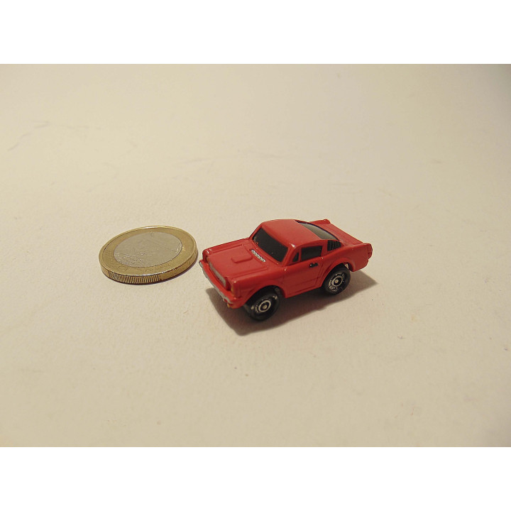 Ford Mustang van kunststof Minys 3x1x1cm