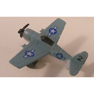 Grumman F6F Hellcat van kunststof Minys 3x1x1cm