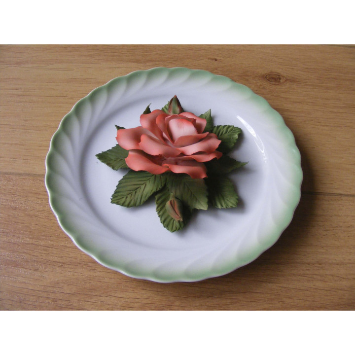 Rosa in Fiore 3D Roos Wandbord Le Porcellane Fontana dei Medici 1992 | Speelgoed en Verzamel