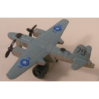 Martin B-26 Marauder Miny's Kunststof Miniatuur Vliegtuig 3x1x1cm