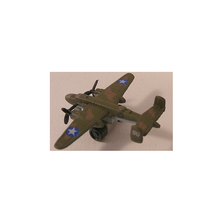 North American B-25 Mitchell Miny's Kunststof Miniatuur Vliegtuig 3x1x1cm