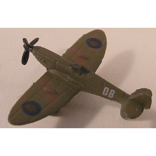 Supermarine spitfire van kunststof Minys 3x1x1cm