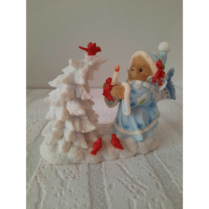Witte kerst Dromen komen uit Cherished teddies Enesco 4010081
