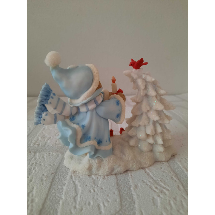 Witte kerst Dromen komen uit Cherished teddies Enesco 4010081