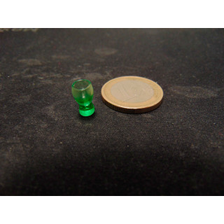 Drinkglas transparant groen 1:12 poppenhuis miniatuur