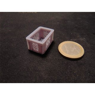 Krat grijs 1:12 poppenhuis miniatuur