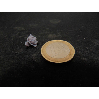 Roos bloem grijs 1:12 poppenhuis miniatuur