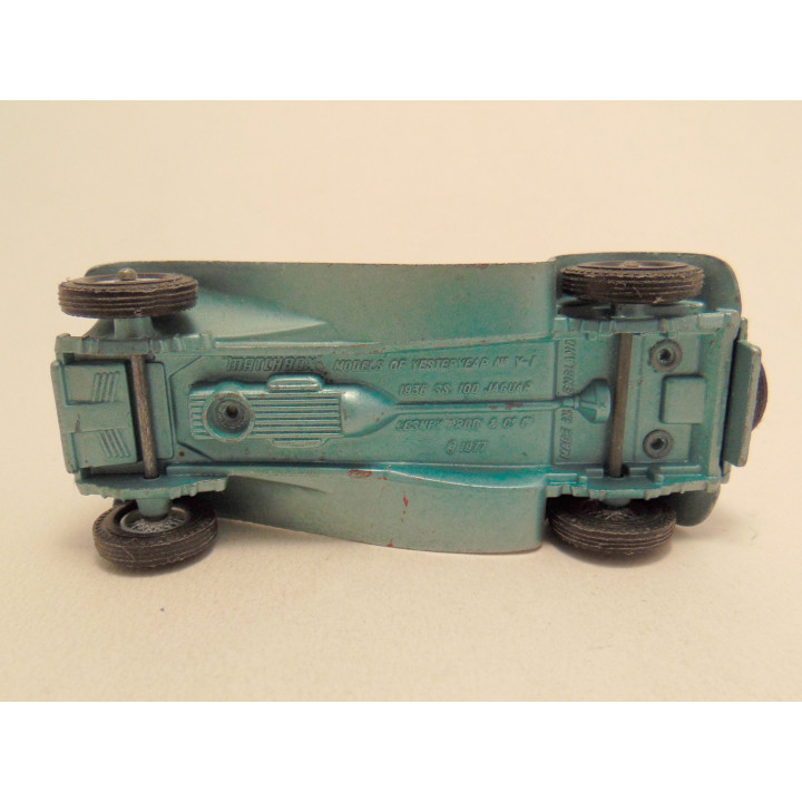 Jaguar SS 100 1936 Matchbox Model Of Yesteryear Y1 grijs