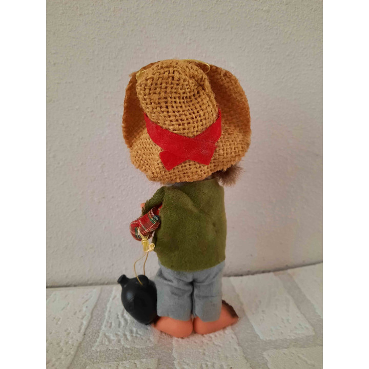 Hillbilly hobo zwerver groene jas en blauwe broek