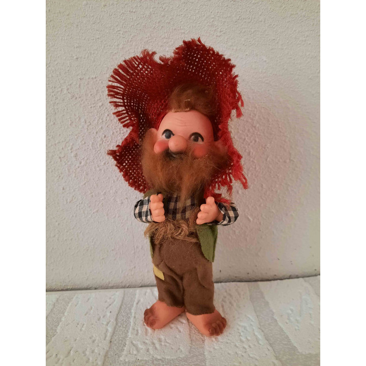 Hillbilly hobo zwerver groene jas en bruine broek