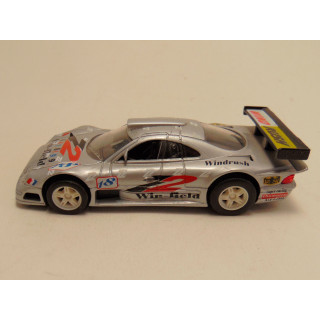 Mercedes CLK GTR 1:43 High speed zilverkleurig