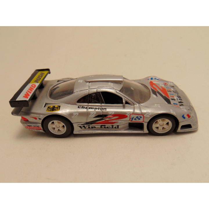 Mercedes CLK GTR 1:43 High speed zilverkleurig