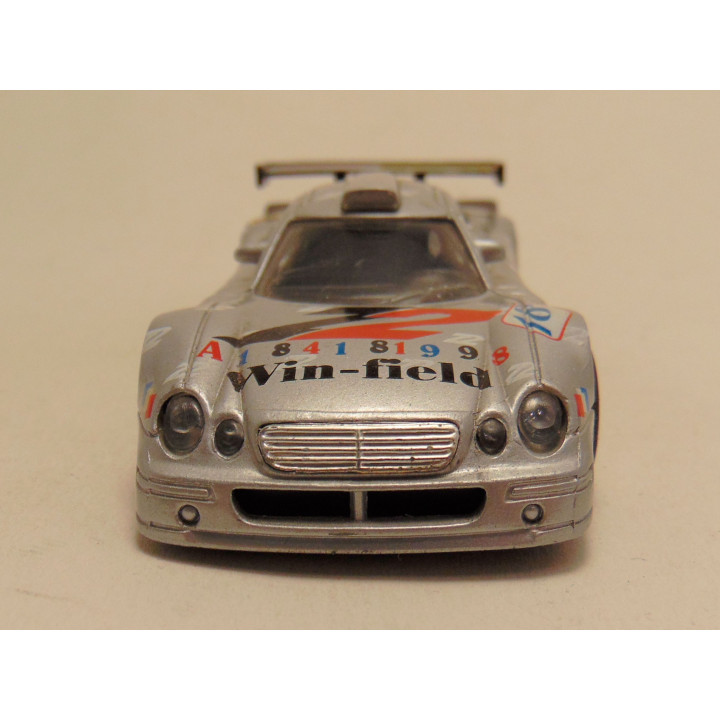 Mercedes CLK GTR 1:43 High speed zilverkleurig