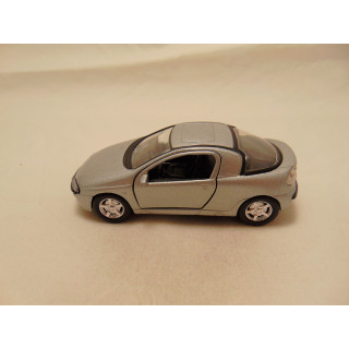 Opel Tigra Tins Toys 1:38 zilverkleurig
