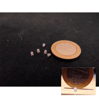 5 vingerhoedjes 1:12 poppenhuis miniatuur