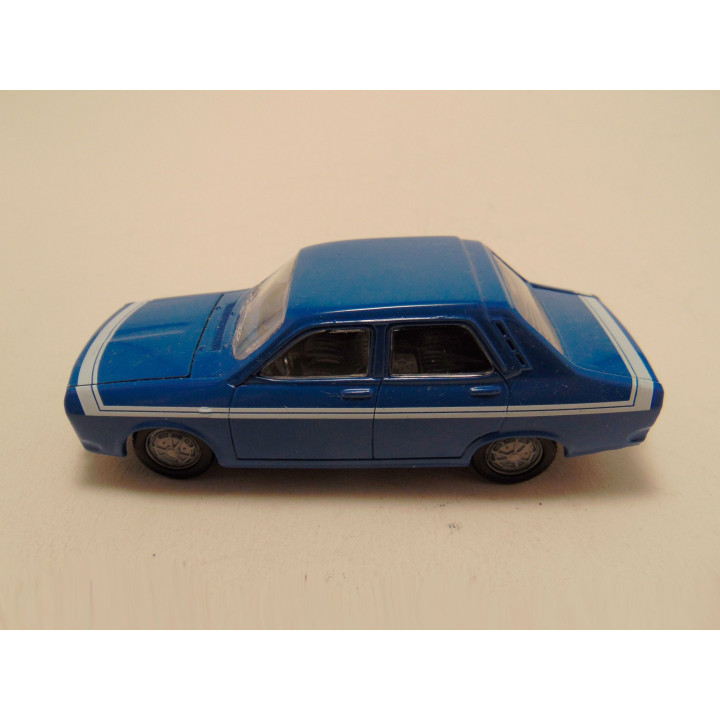 Renault 12 met streep 1:43 Norev blauw