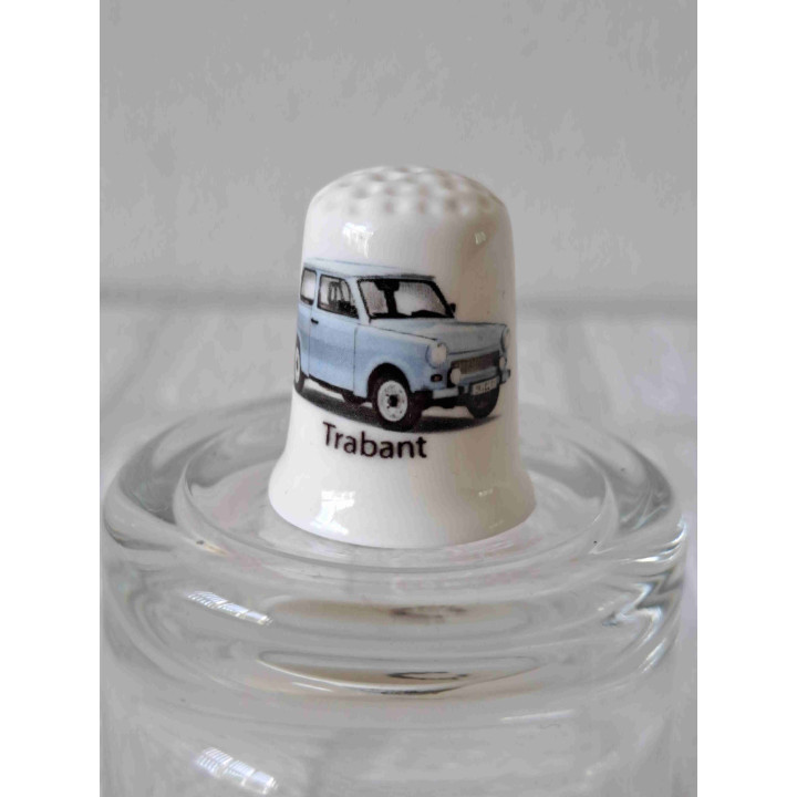 Trabant P601 met text vingerhoedje