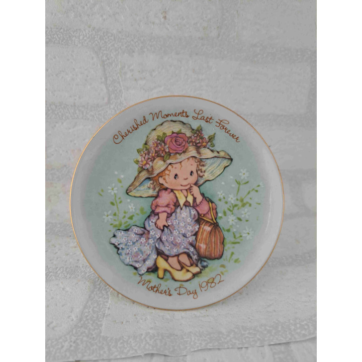 Avon Moederdag wandbordje Cherished Moments Last Forever 1982