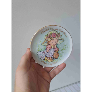 Avon Moederdag wandbordje Cherished Moments Last Forever 1982