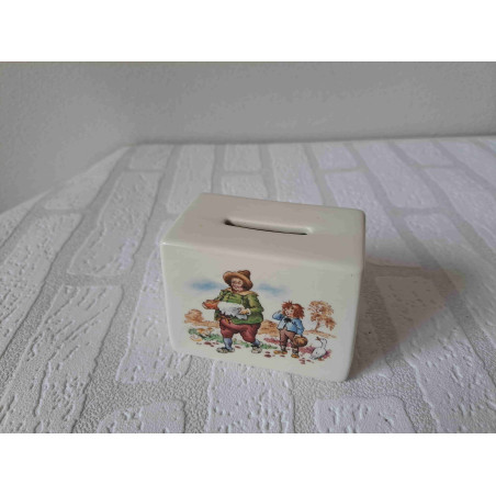 Kinder spaarpot van porselein met rubberdop