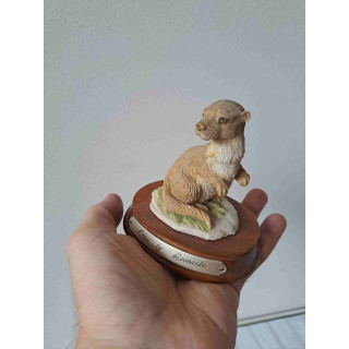 Otter op een houten plateau van The leonardo collection