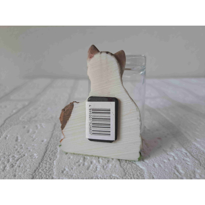 Keukenmagneet poes met een vismand
