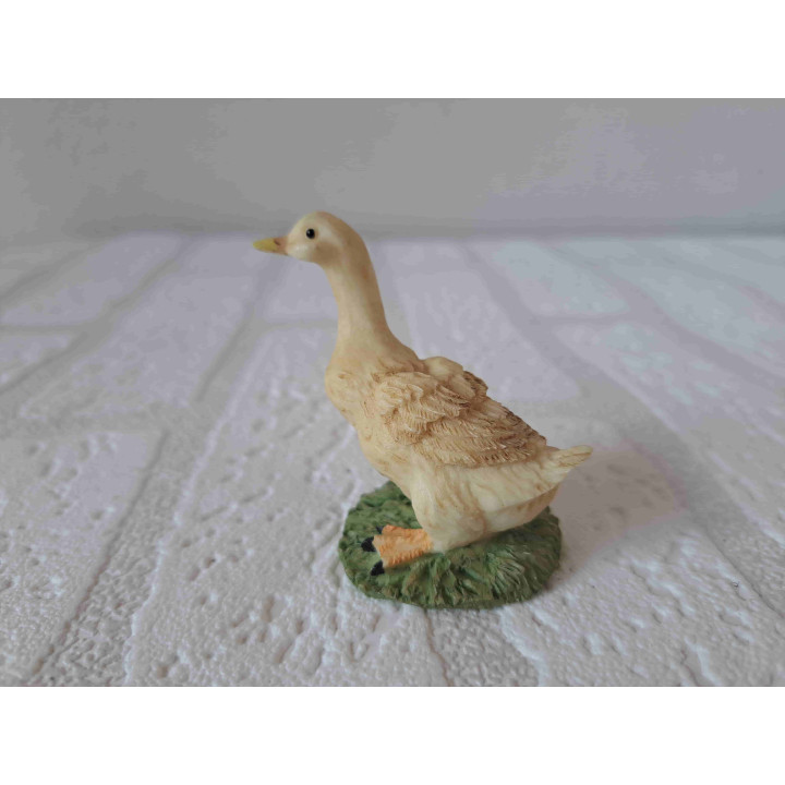 Gans lopend over het gras