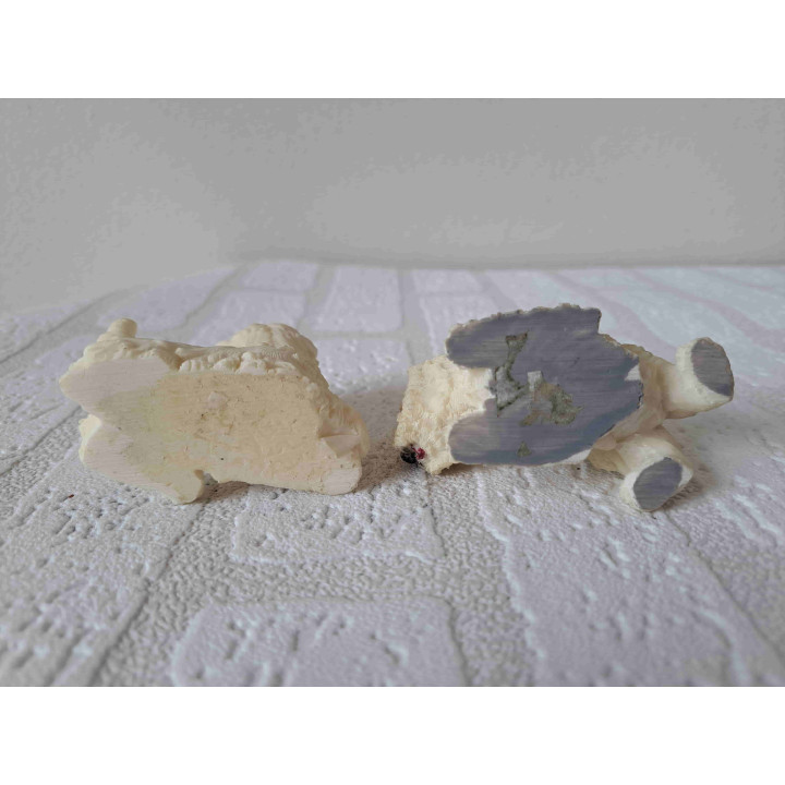 Twee West highland terriers honden van kunsthars