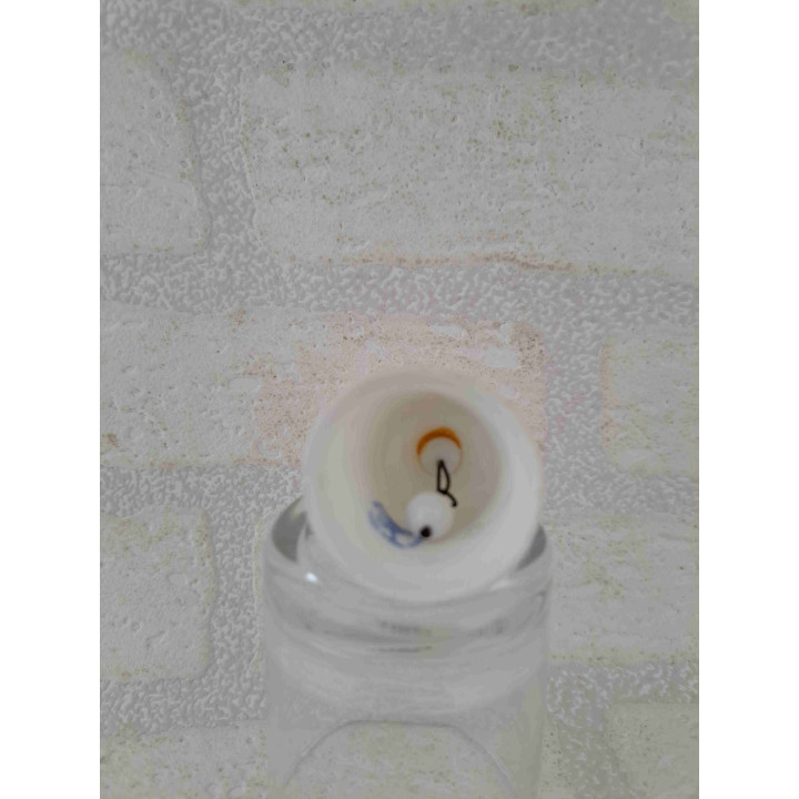 Porselein tafelbelletje met een goudkleurig kreeft sterrenbeeld opdruk