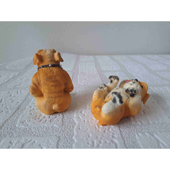 Engelse bulldog honden van kunsthars