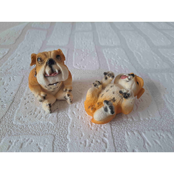 Engelse bulldog honden van kunsthars