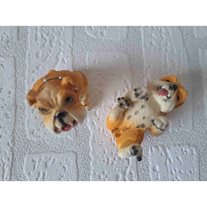 Engelse bulldog honden van kunsthars