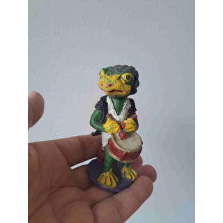 Kikker met trommel van kunsthars