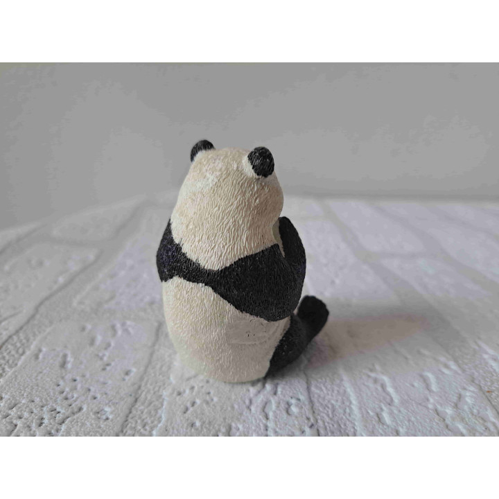 Panda eet een bamboe takje
