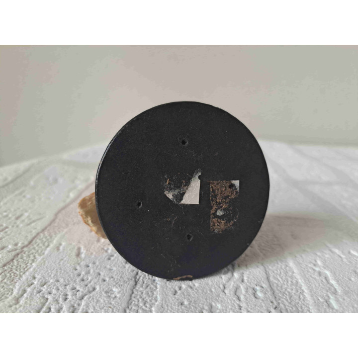 Velduil met boomstronk op een houten plateau The Leonardo Collection Velduil met boomstronk op een houten plateau The Leonardo Collection