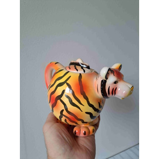 Tijger theepot van porselein