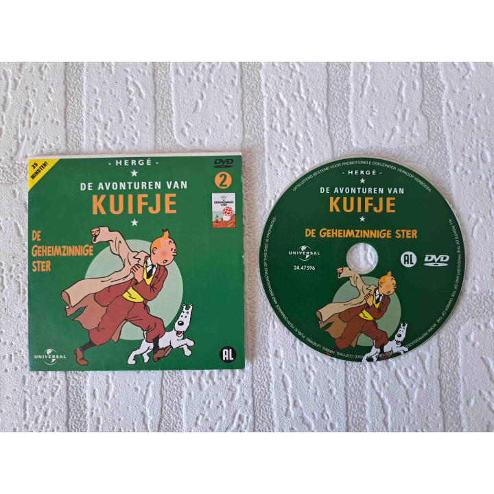 Kuifje film DVD De geheimzinnige ster Universal - Verzamelobjecten