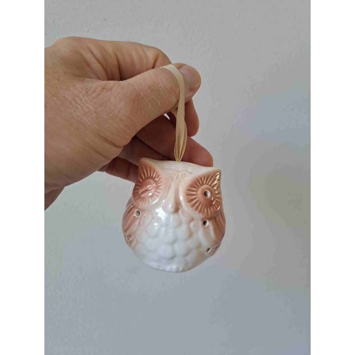 Devon uil reukbol van porselein L6 x B5 x H6 cm